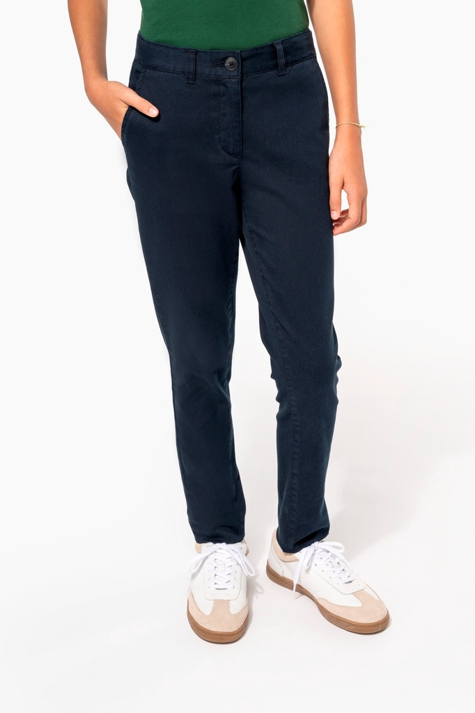 [K7006-Dark grey-5 ans] Pantalon chino fille (K7006) (Dark grey, 5 ans)