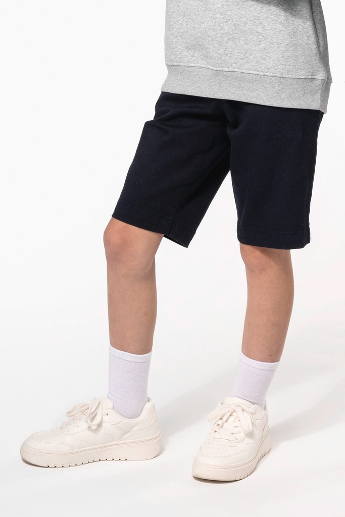 [K7007-Dark grey-5 ans] Bermuda chino garçon (K7007) (Dark grey, 5 ans)