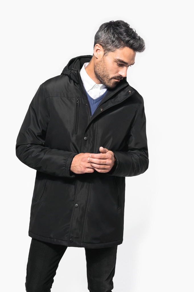 Parka avec capuche amovible homme (K656)