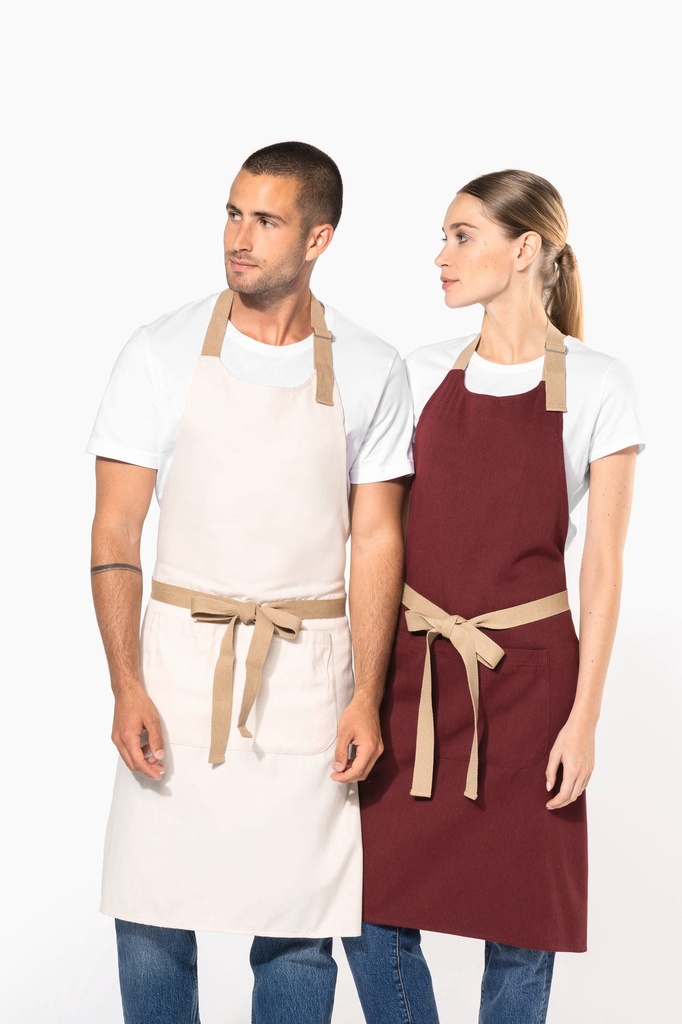 [K8013-Carbon-One size] Tablier écoresponsable unisexe (K8013) (Carbon)