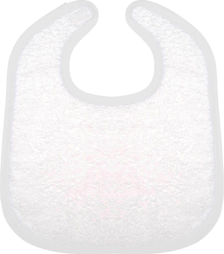 [K833-White-One size] Bavoir éponge bébé (K833) (White)