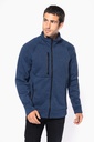 Veste zippée chinée homme (K9106)