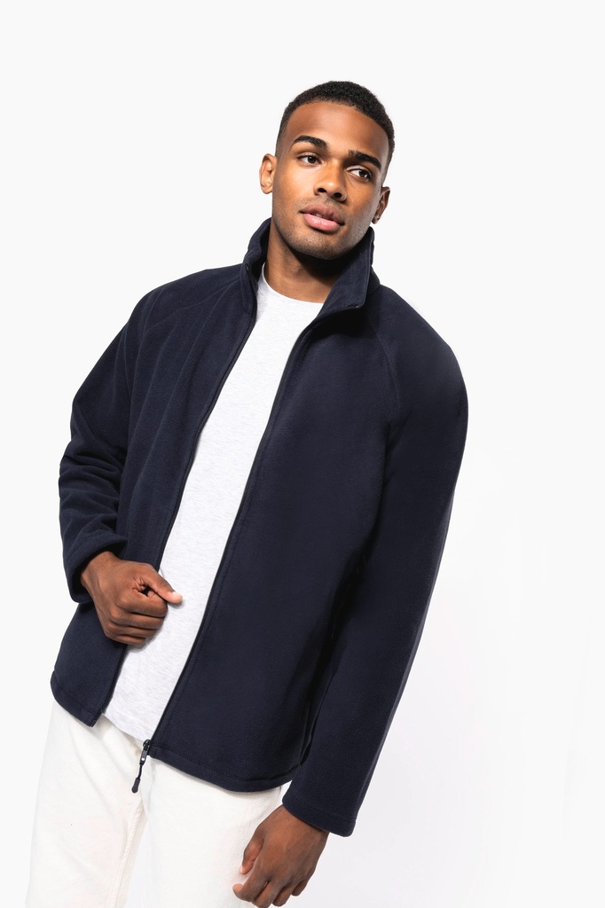 Veste micropolaire zippée manches raglan homme (K917)