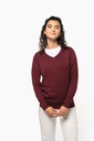Pull col V femme (K966)