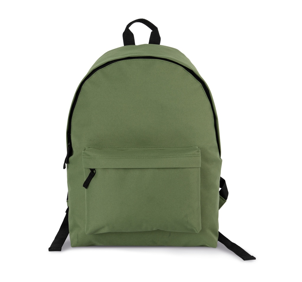 [KI0184-Taupe-One size] Sac à dos casual recyclé avec poche frontale (KI0184) (Taupe)