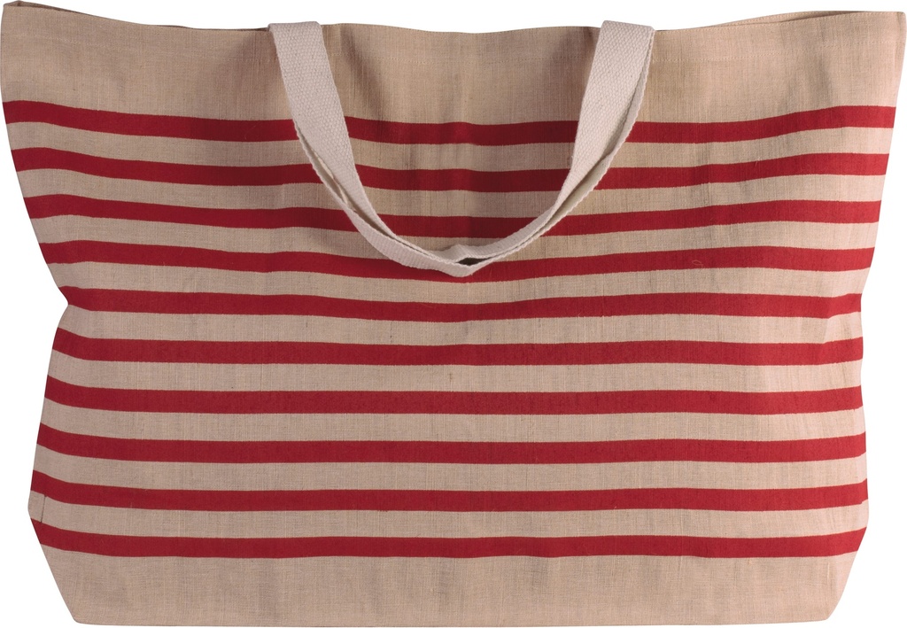 [KI0228-Natural-One size] Grand sac fourre-tout en juco (KI0228) (Natural)