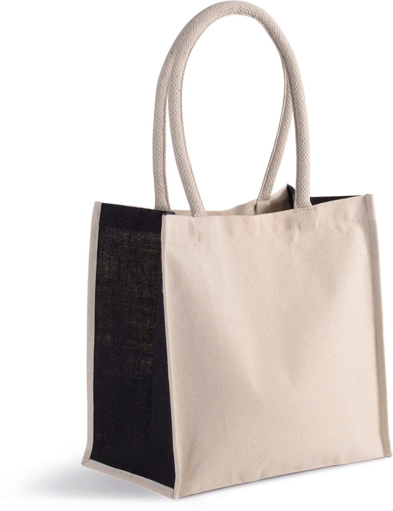 Sac cabas en coton / jute - 17 L (KI0255)