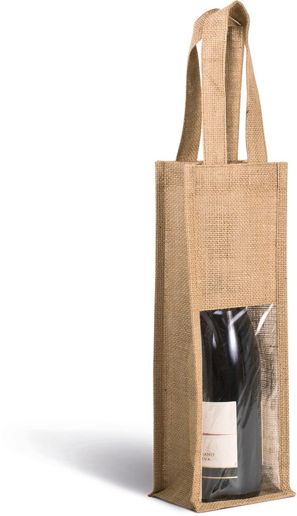 Sac porte-bouteille en jute (KI0267)