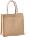 Sac style cabas en toile de jute - petit modèle (KI0272)