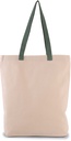 Sac shopping à soufflet avec poignées contrastées (KI0278)