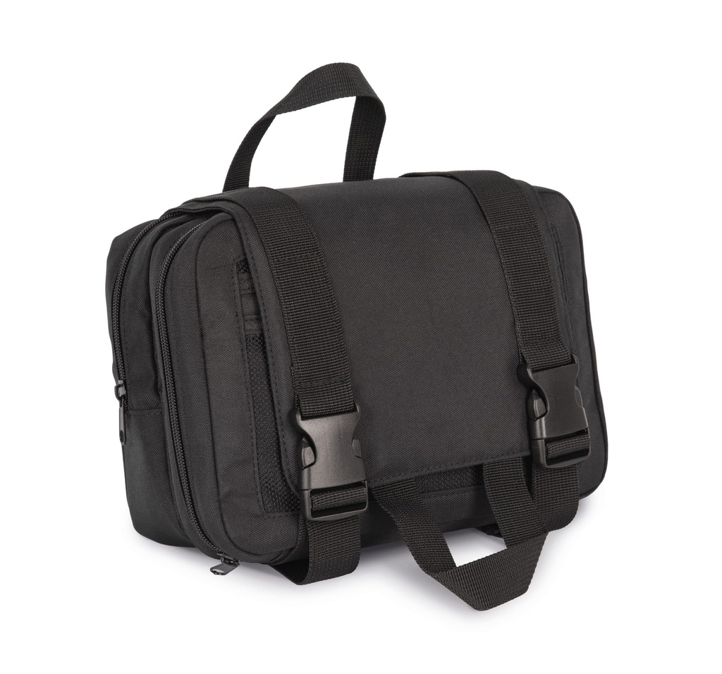 Trousse de toilette recyclée avec double compartiment (KI0370)