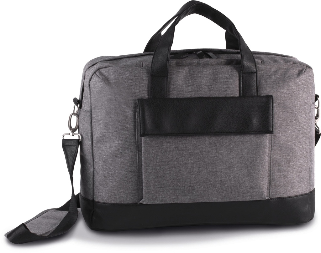 [KI0429-Graphite blue heather-One size] Sac porte-ordinateur businessman (KI0429) (Graphite blue heather)