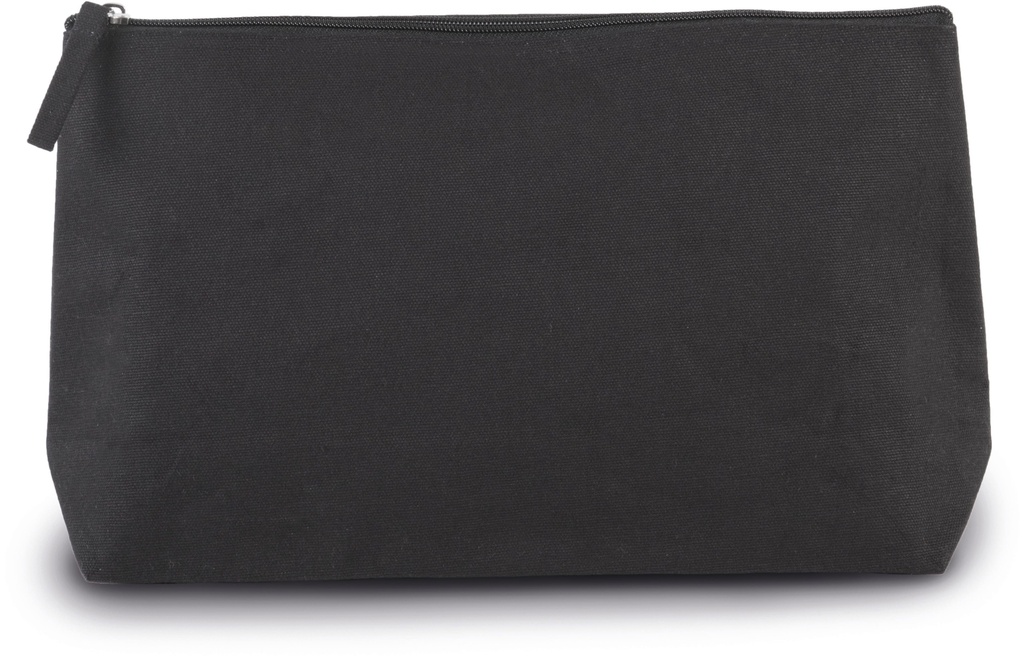 [KI0727-Black-One size] Trousse de toilette en coton (KI0727) (Black)