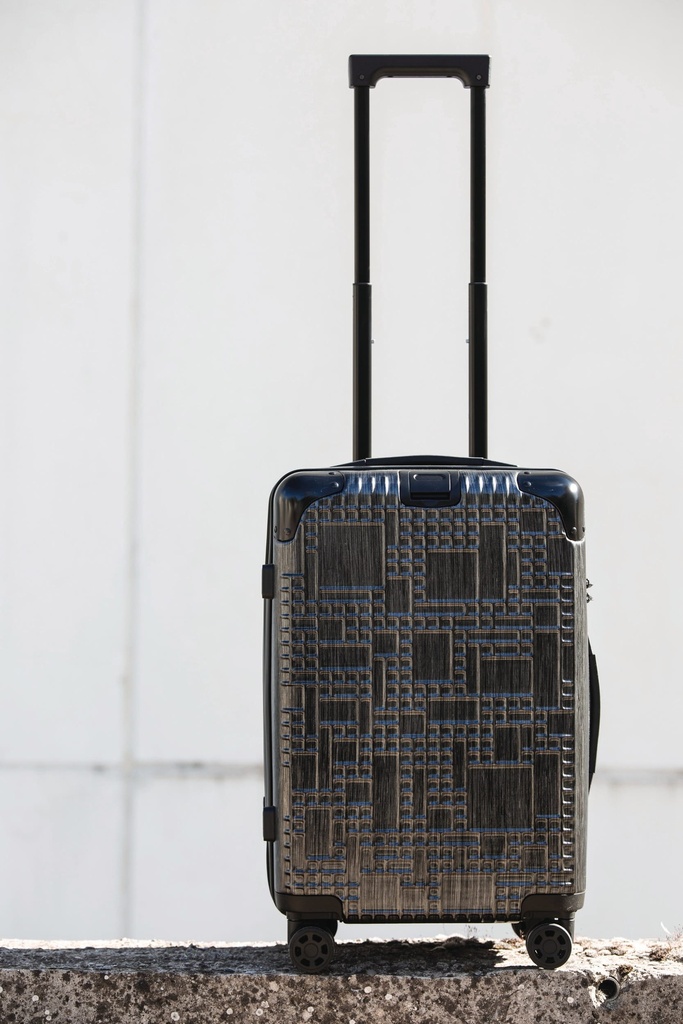 [KI0839-Black-One size] Trolley Cabine "Geoline" 4 roues multidirectionnelles (KI0839)