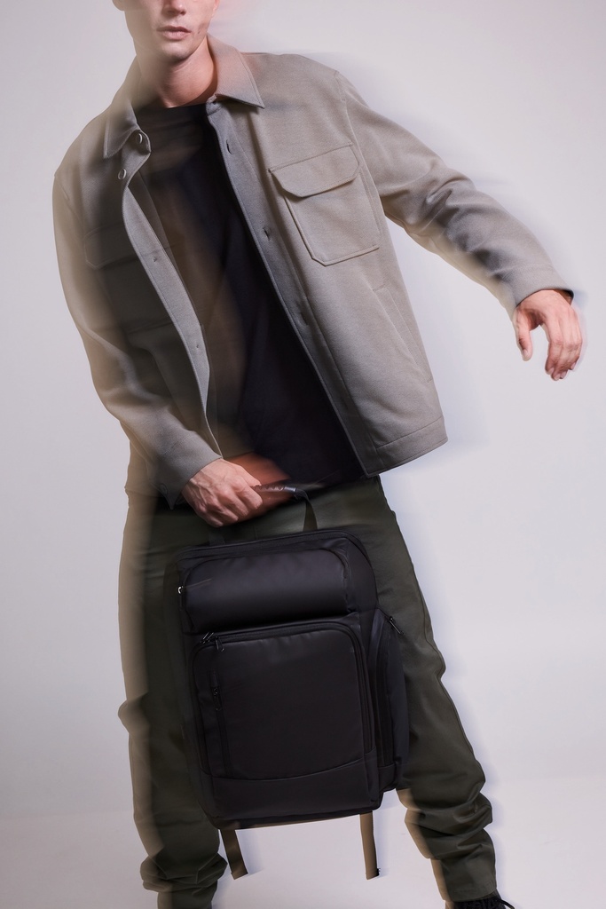 [KI0932-Black-One size] Sac à dos business avec support pour ordinateur (KI0932)