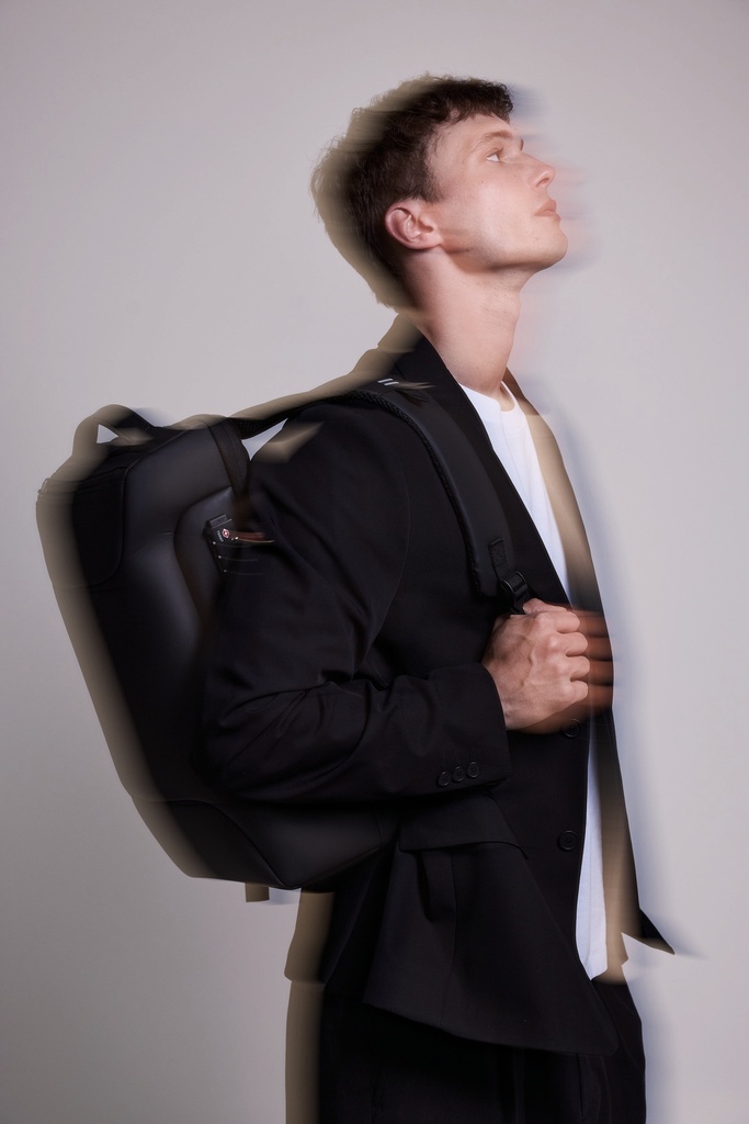 [KI0937-Black-One size] Sac à dos business (KI0937)