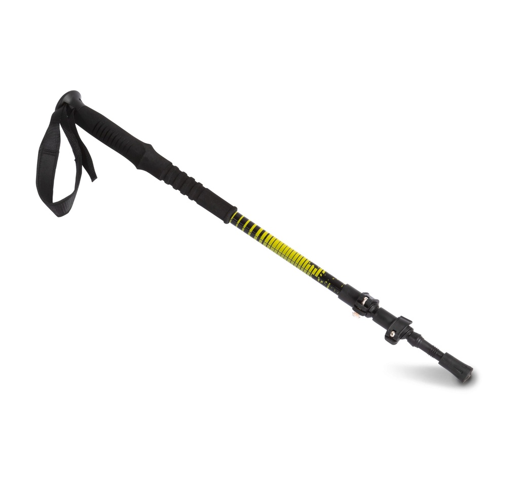 [KI3012-Black / burnt lime-One size] Bâton de trekking télescopique (KI3012)