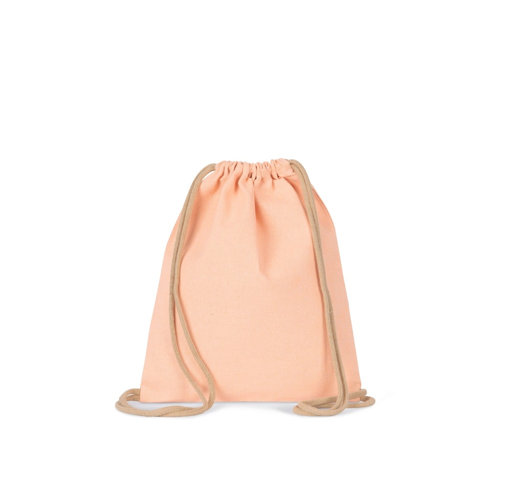 [KI5103-Ecume-One size] Petit sac à dos recyclé à cordon coulissant - Taille enfant (KI5103) (Ecume)