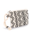 Pochette zippée recyclée - Motif vague (KI5704)