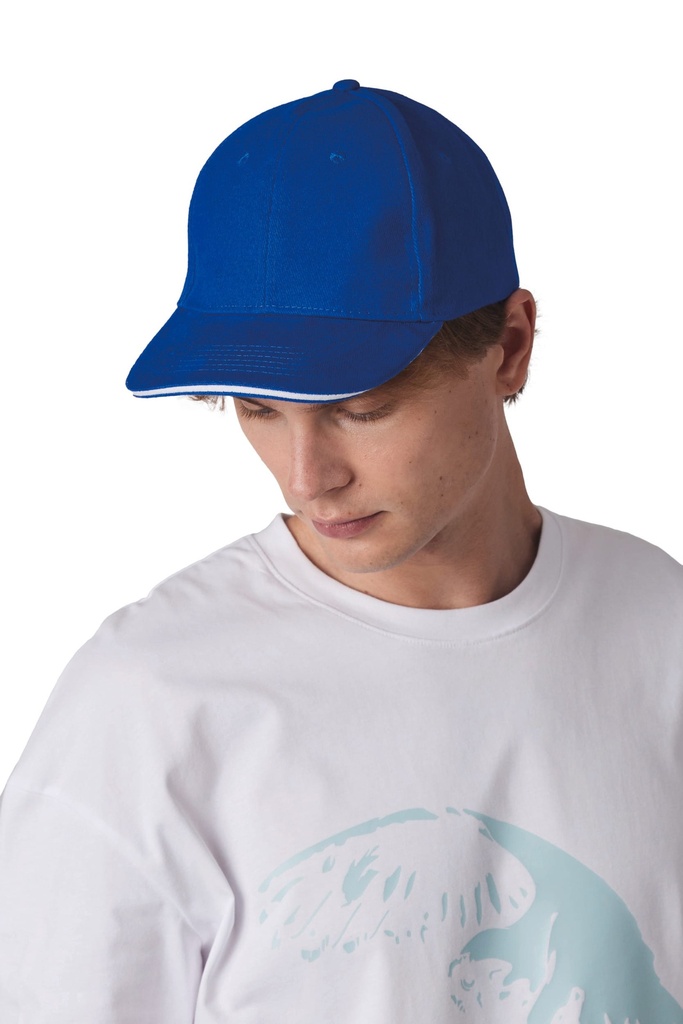 Casquette Baseball avec sandwich - 6 panneaux (KP196)