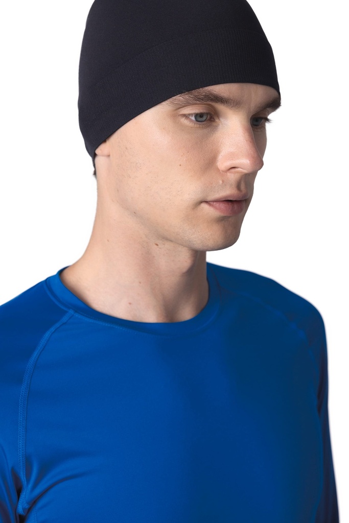 [KP441-Black-One size] Bonnet respirant sans couture (KP441)