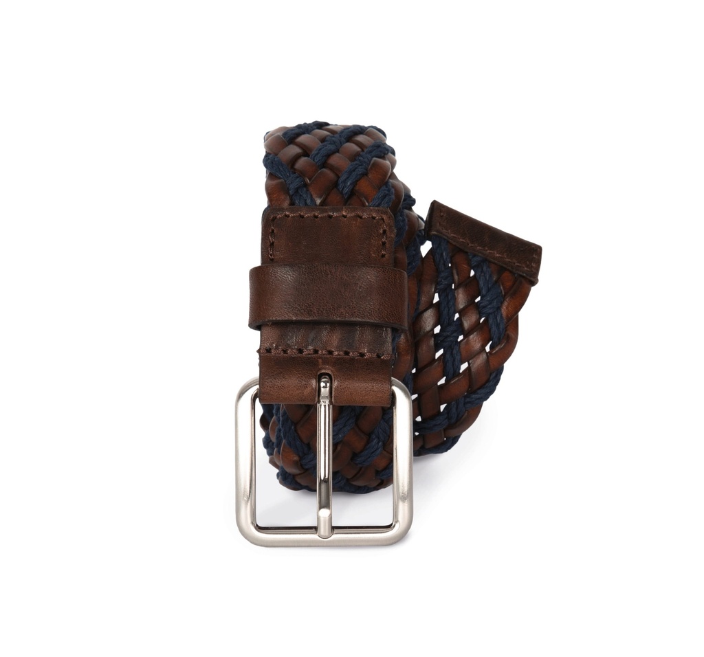 Ceinture tressée bicolore (KP822)