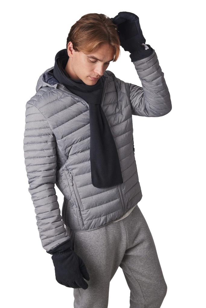 [KP886-Black-One size] Écharpe recyclée micropolaire (KP886) (Black)