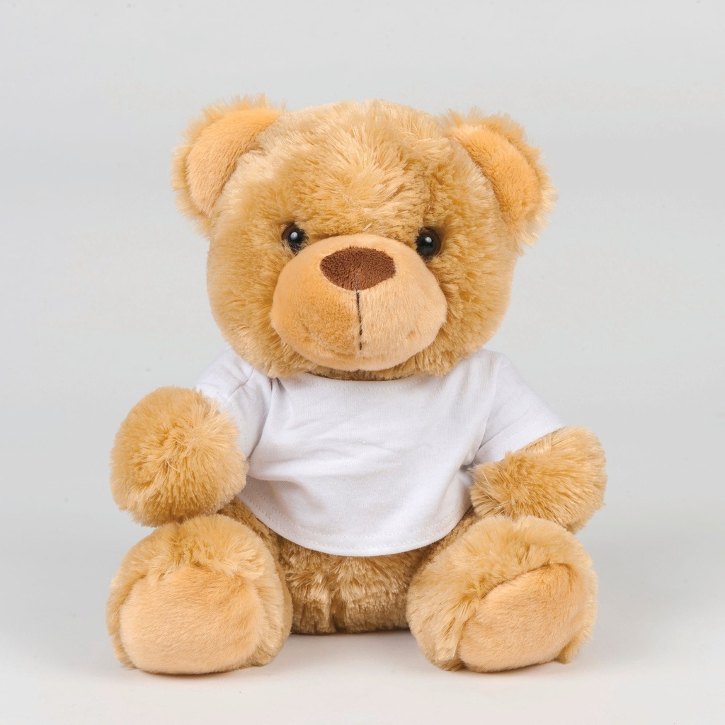 [MM030-Cream-S] Ours en peluche avec t-shirt (MM030) (Cream, S)