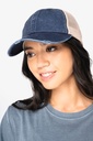 Casquette trucker écoresponsable  effet déchiré unisexe (NS027)