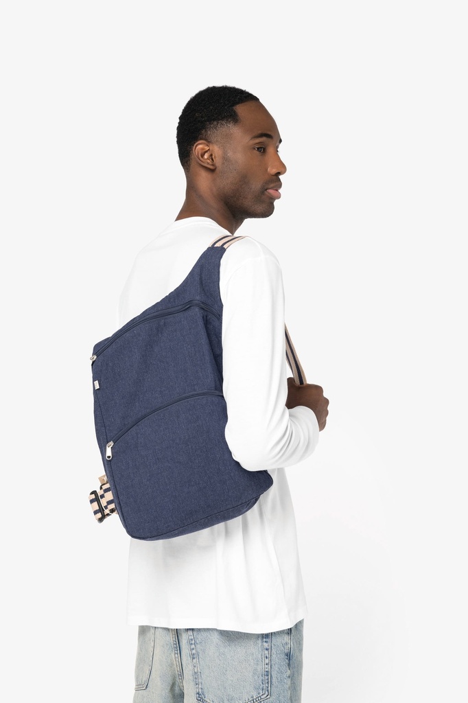 [NS120-Horizon blue / desert sand / horizon blue stripe-One size] Sac à dos écoresponsable (NS120)