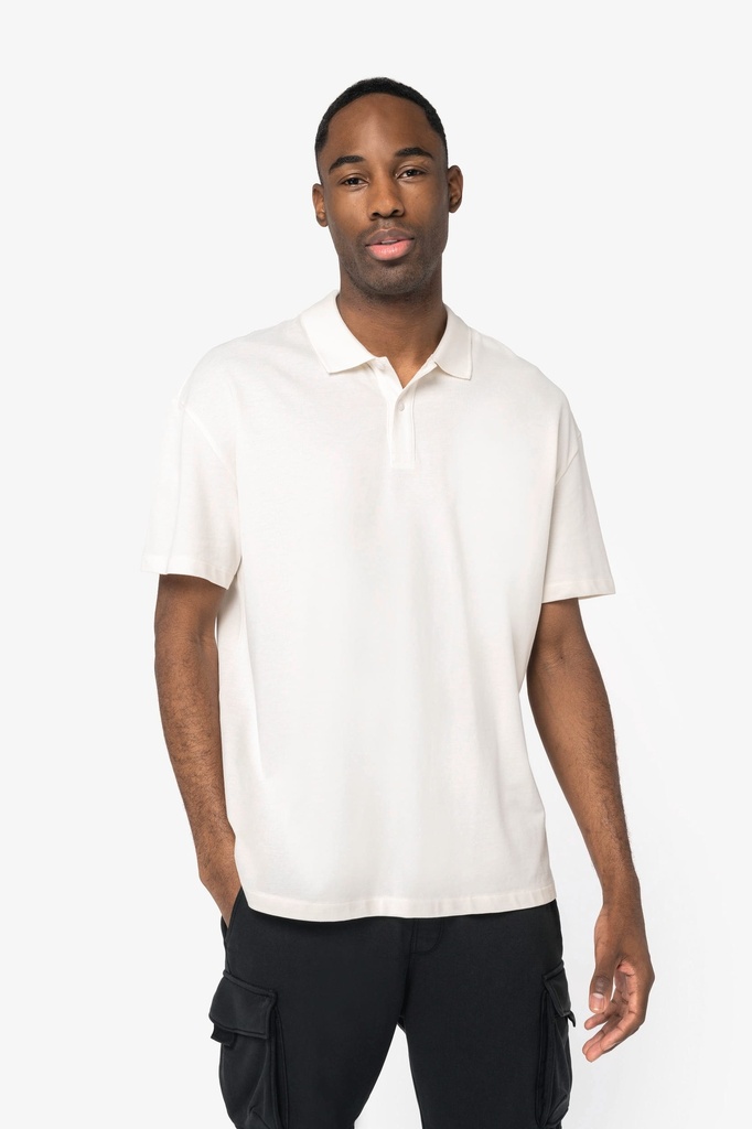 Polo écoresponsable maille piquée à épaules tombantes homme (NS204)