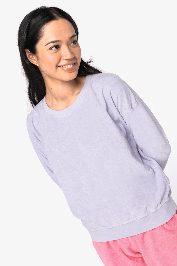 Sweat-shirt écoresponsable en éponge femme (NS413)