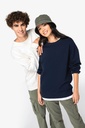Sweat-shirt écoresponsable à col rond à épaules tombantes French Terry unisexe (NS430)