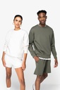Sweat-shirt écoresponsable à col rond à épaules tombantes molleton gratté unisexe (NS435)