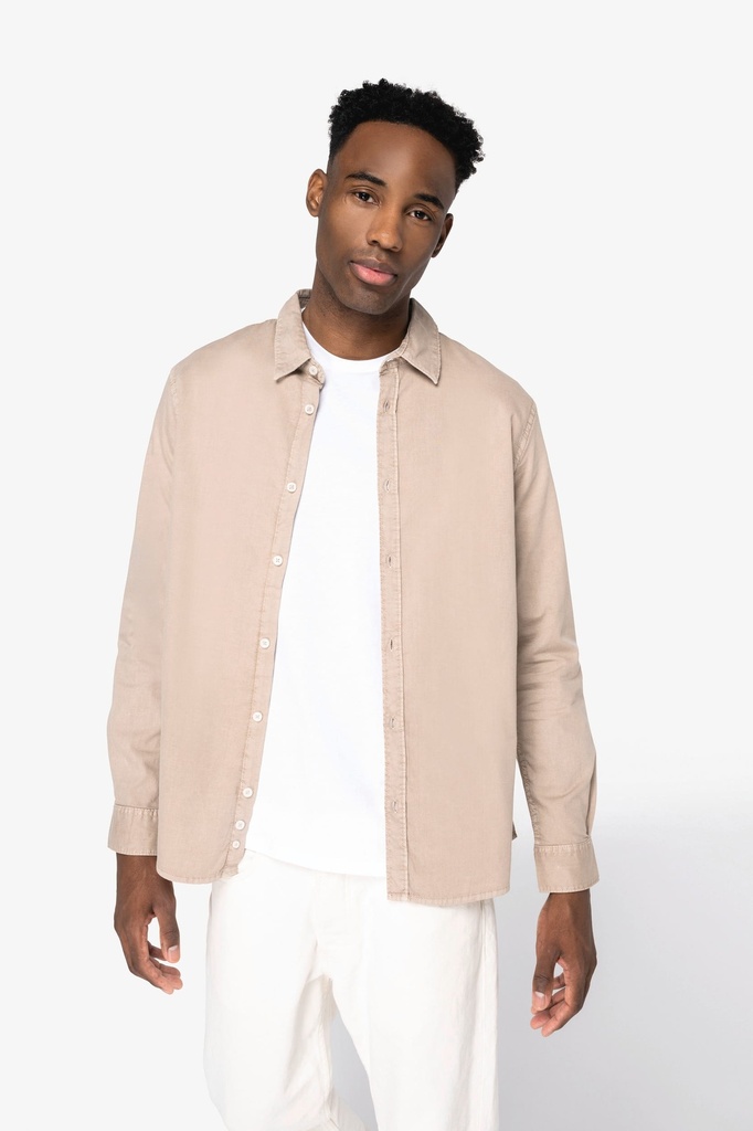 Chemise écoresponsable délavée homme (NS502)