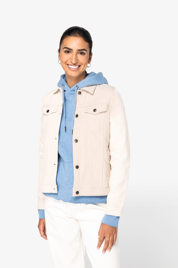 [NS607-Raw natural-S] Veste écoresponsable en chanvre femme (NS607) (S)