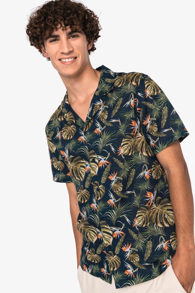 Chemise imprimé hawaïen homme (NS529)