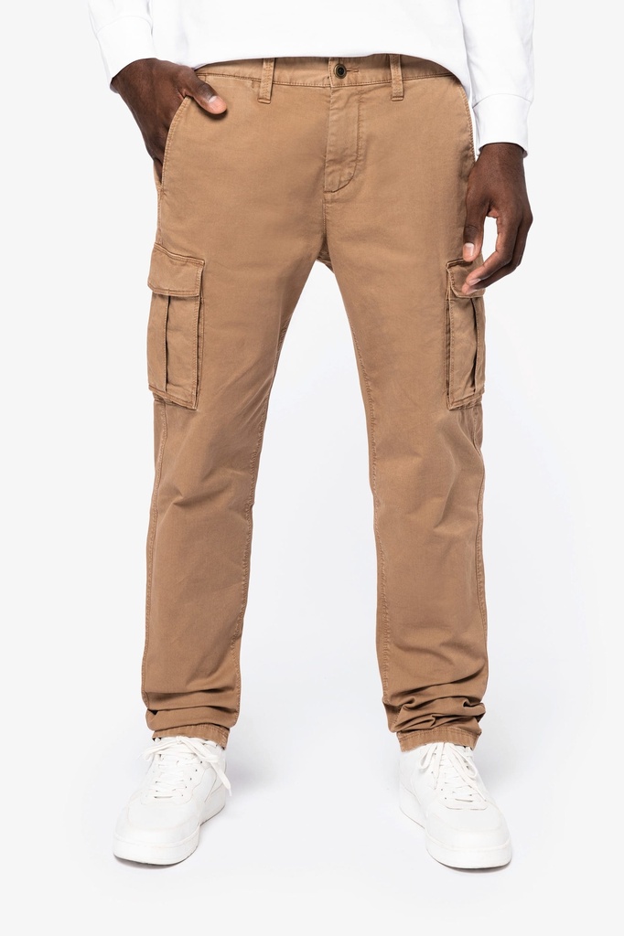 Pantalon cargo écoresponsable délavé homme (NS740)