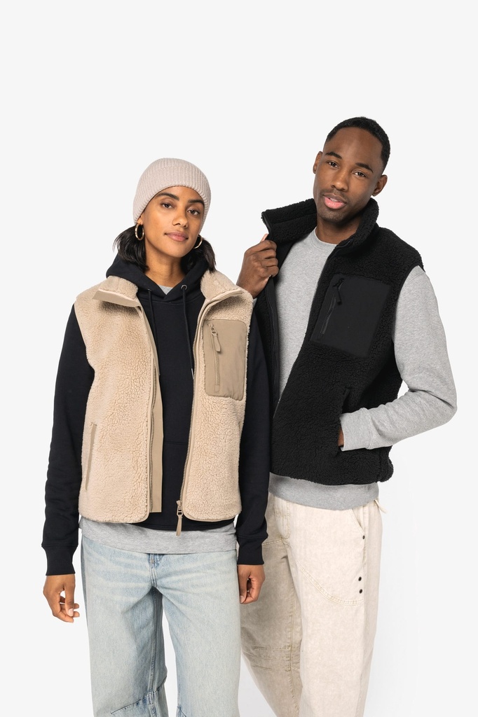 Bodywarmer écoresponsable en sherpa unisexe (NS624)