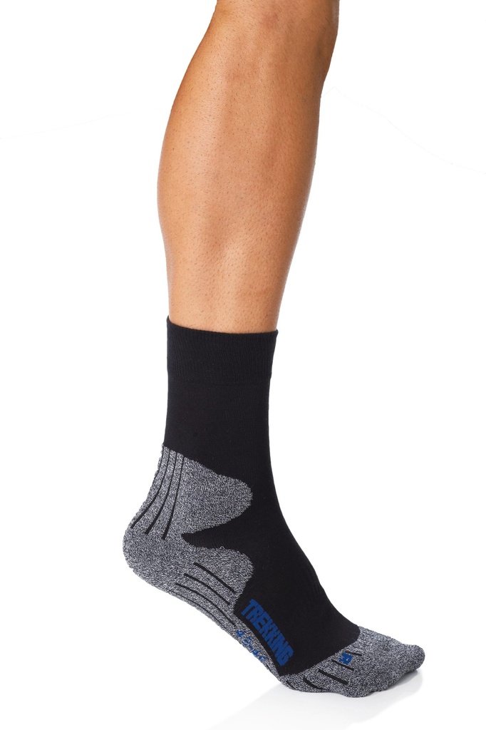 [PA038-Black / grey-39/42 eu] Chaussettes de sport trekking unisexe (PA038) (39/42 eu)