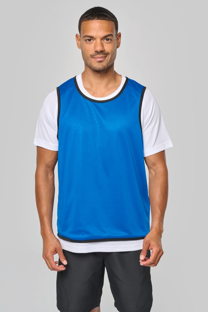 [PA044-Sporty navy / white-S/m] Chasuble de rugby réversible unisexe (PA044) (Sporty navy / white, S/m)