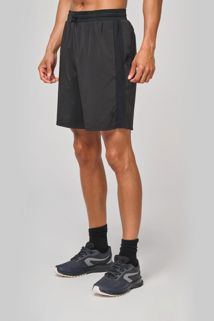 Short écoresponsable 2 en 1 avec sous short intégré homme (PA1032)