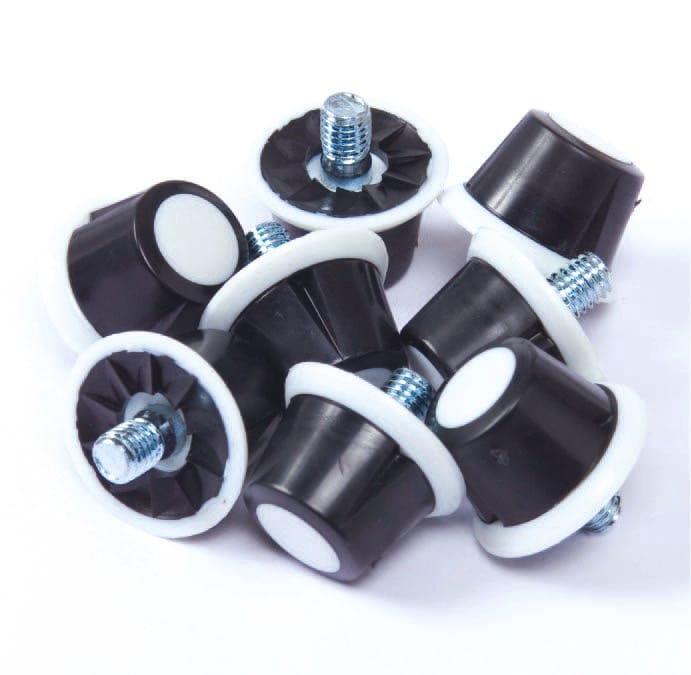 [PA069-Black-13 mm] Pack de 100 crampons nylon (PA069) (13 mm)