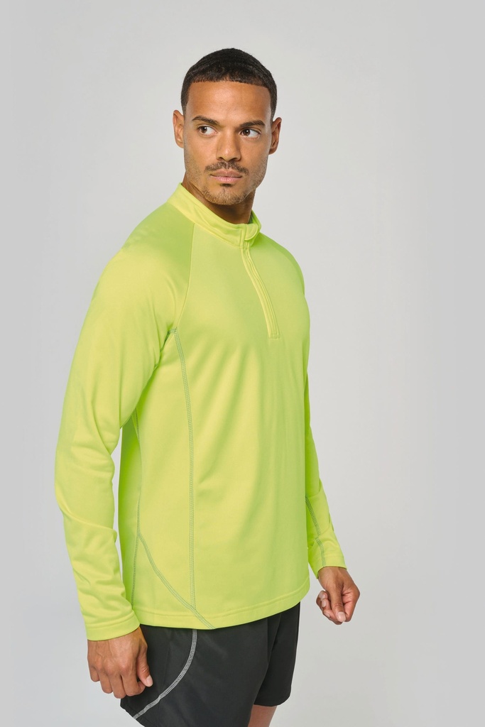 Haut de sport manches longues ¼ zip homme (PA335)