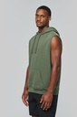 Sweat-shirt à capuche sans manches unisexe (PA393)