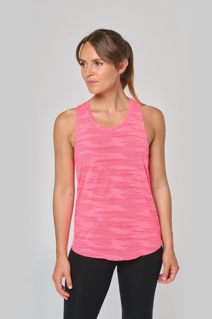 [PA4009-Black-S] Débardeur sport femme (PA4009) (Black, S)