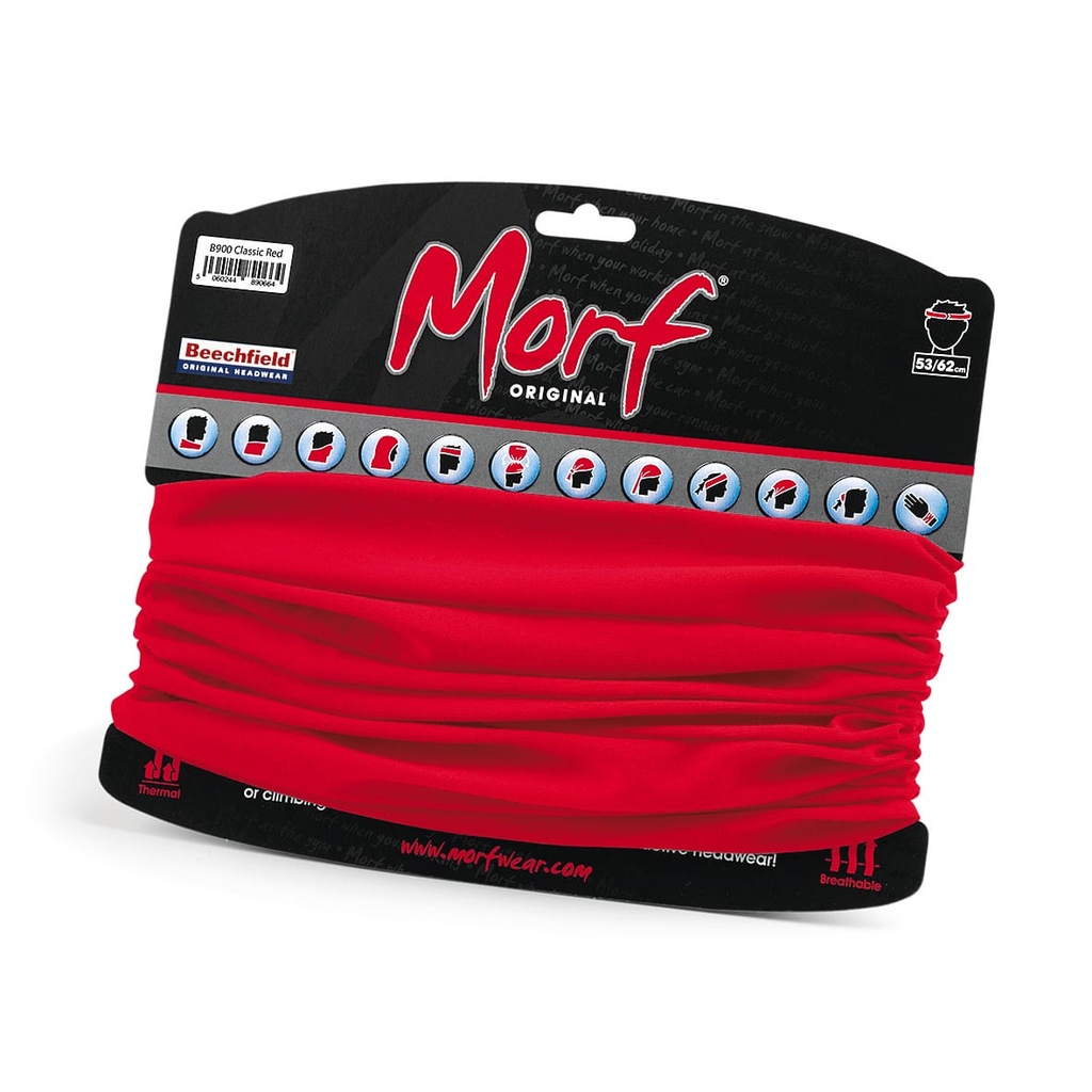 [B900-Classic red-One size] Tour de cou - Morf® Original (B900) (Classic red)