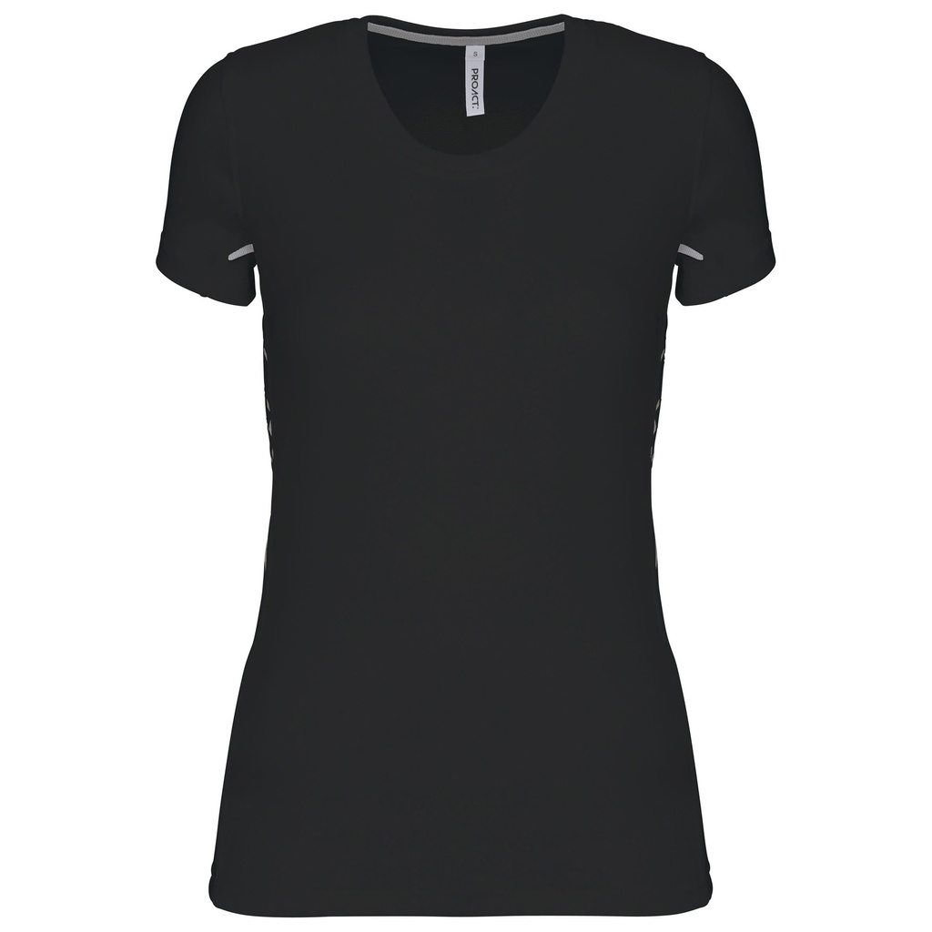 T-shirt de sport bi-matière manches courtes femme (PA466)