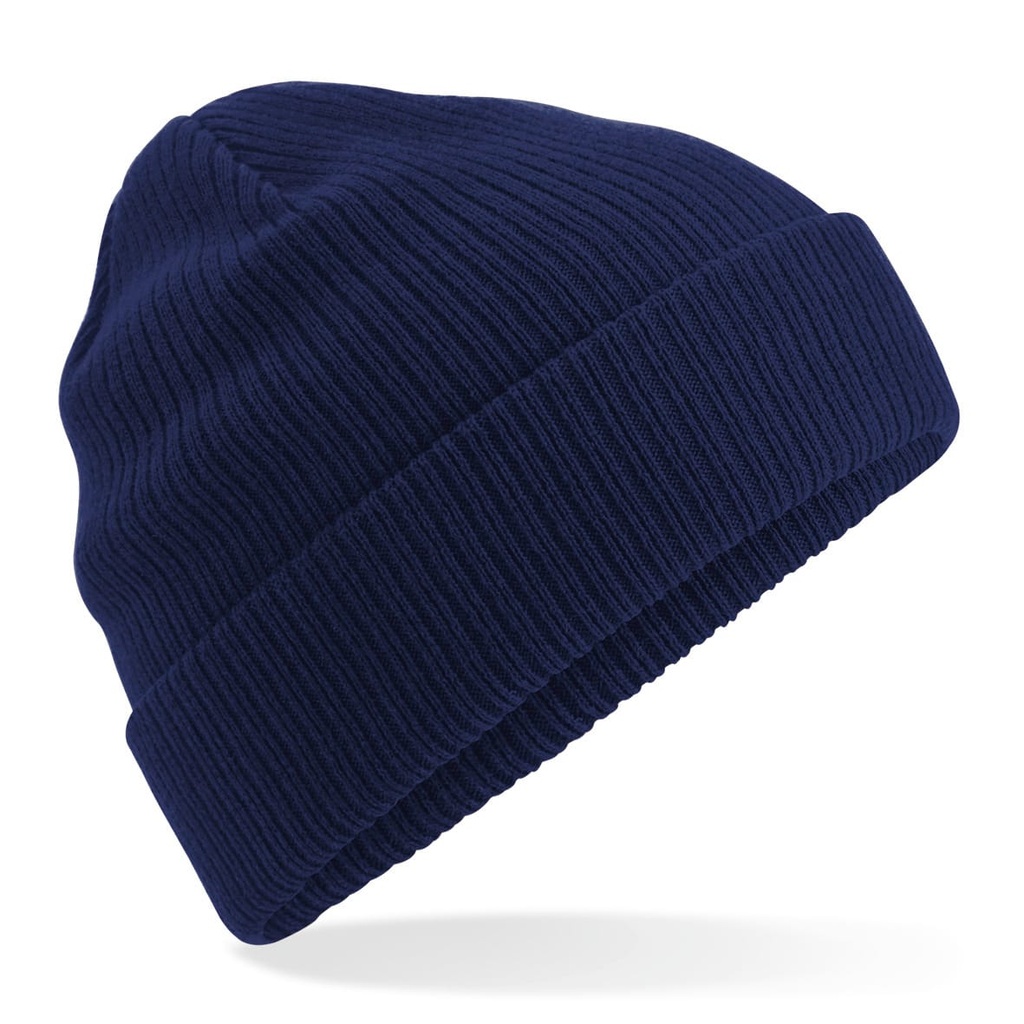 [B050-Black-One size] Bonnet en coton biologique (B050) (Black)