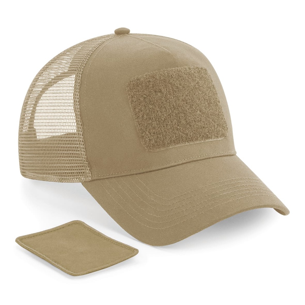 [B641-French navy-One size] Casquette Filet Réglable à l'Arrière avec Patch Amovible (B641) (French navy)